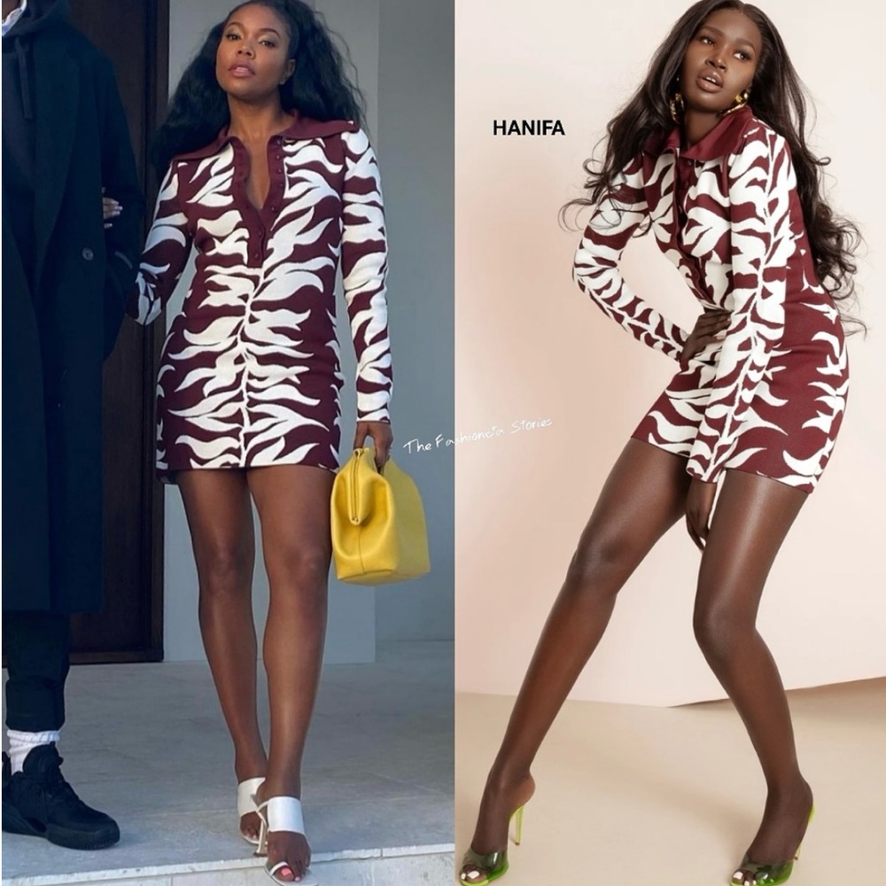 Hanifa Brown Mini Dress